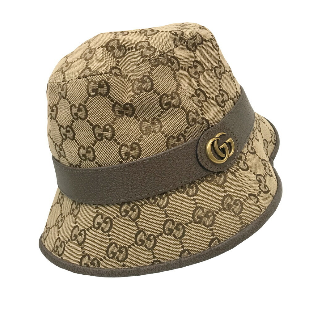 Gucci Fedora hat GG canvas brown